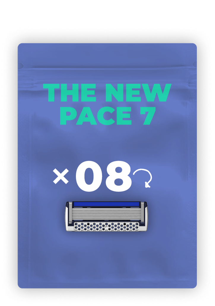 סכיני גילוח Pace7, מארז 8 יח'