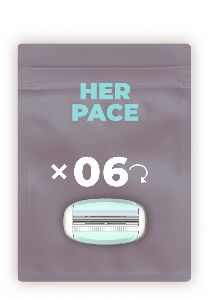 ערכת 6 סכיני גילוח 3 להבים לנשים