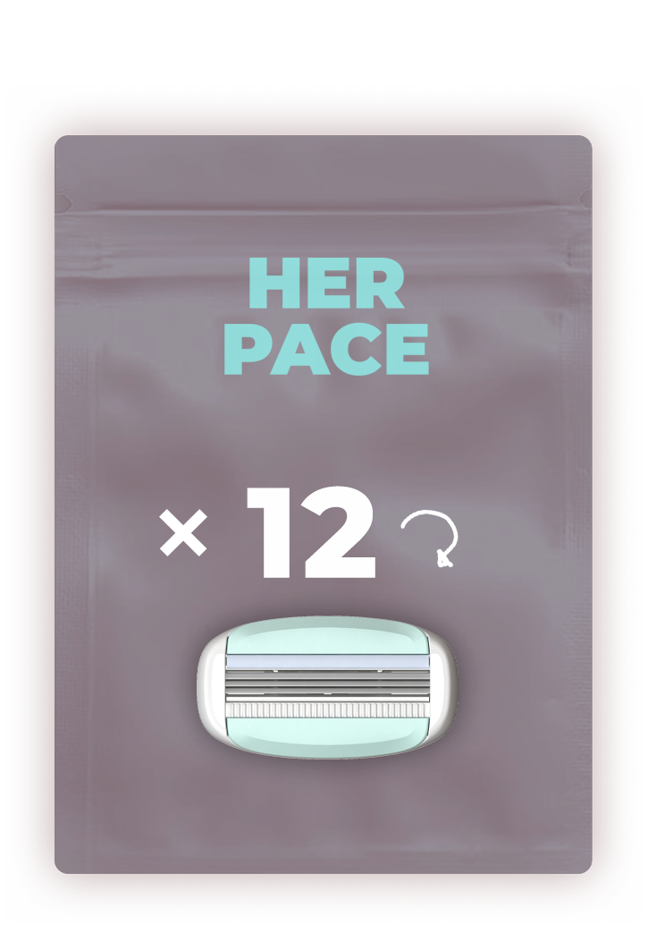 ערכת 12 סכיני גילוח 3 להבים לנשים